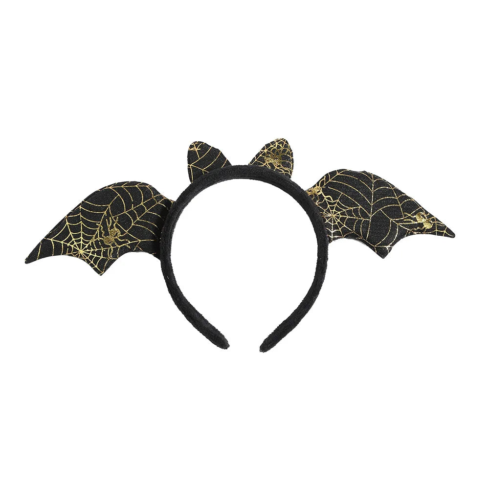 Serre-tête Chauve-souris Noir et Doré chic