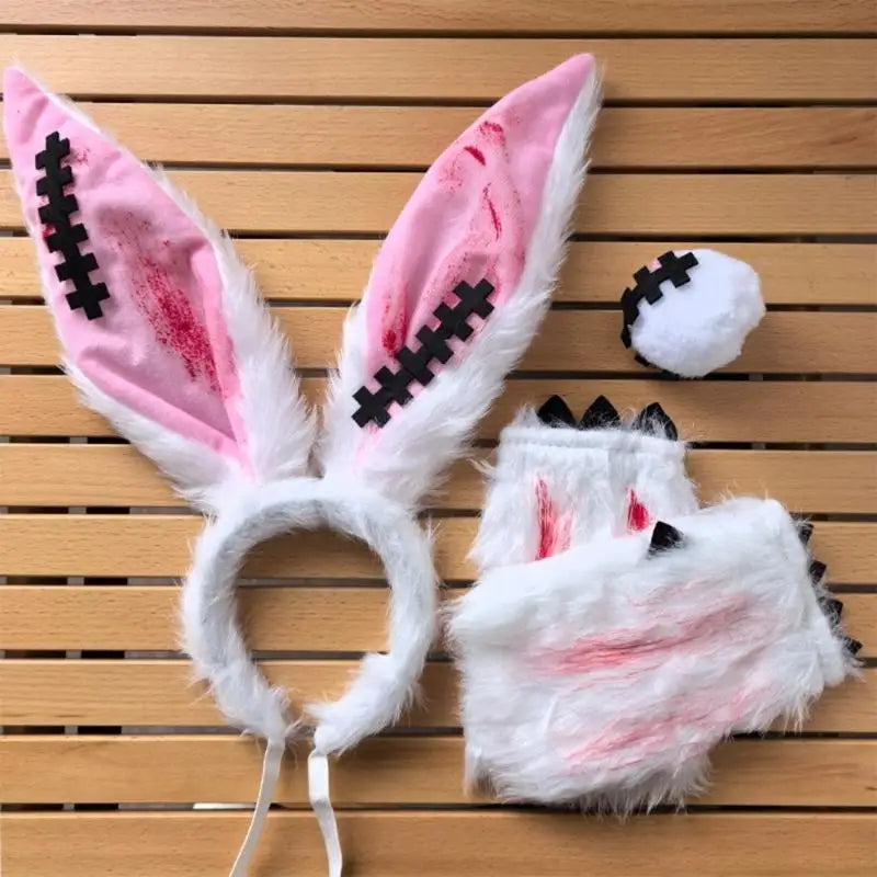 Serre-tête Lapin Halloween avec Accessoires fun
