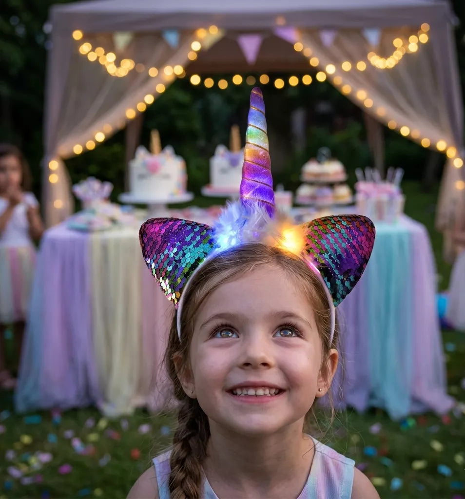 Serre-tête Led Violet Unique