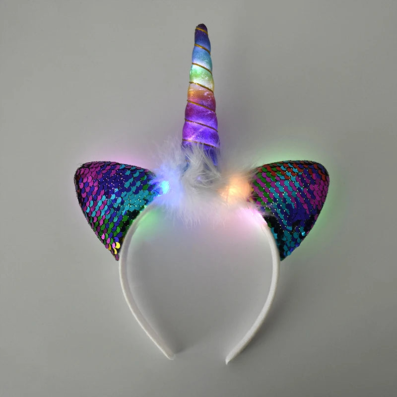 Serre-tête Led Violet adorable