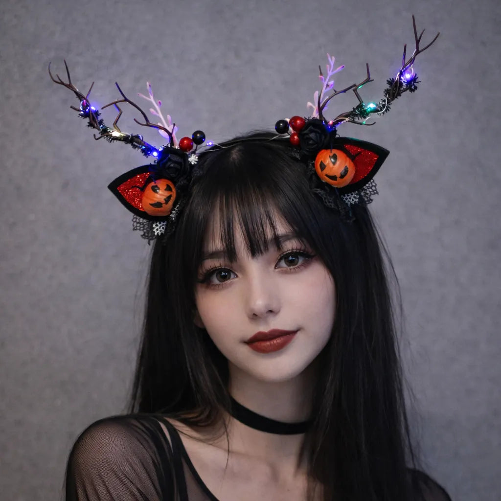 Serre-tête Lumineux Halloween à Oreilles