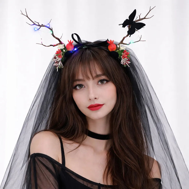 Serre-tête Voile Halloween