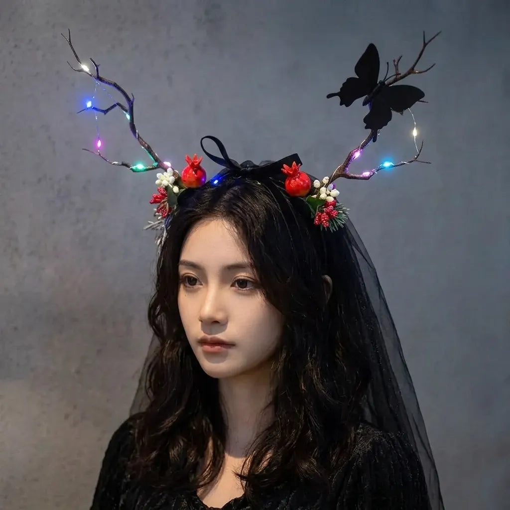 Serre-tête Voile Halloween Unique