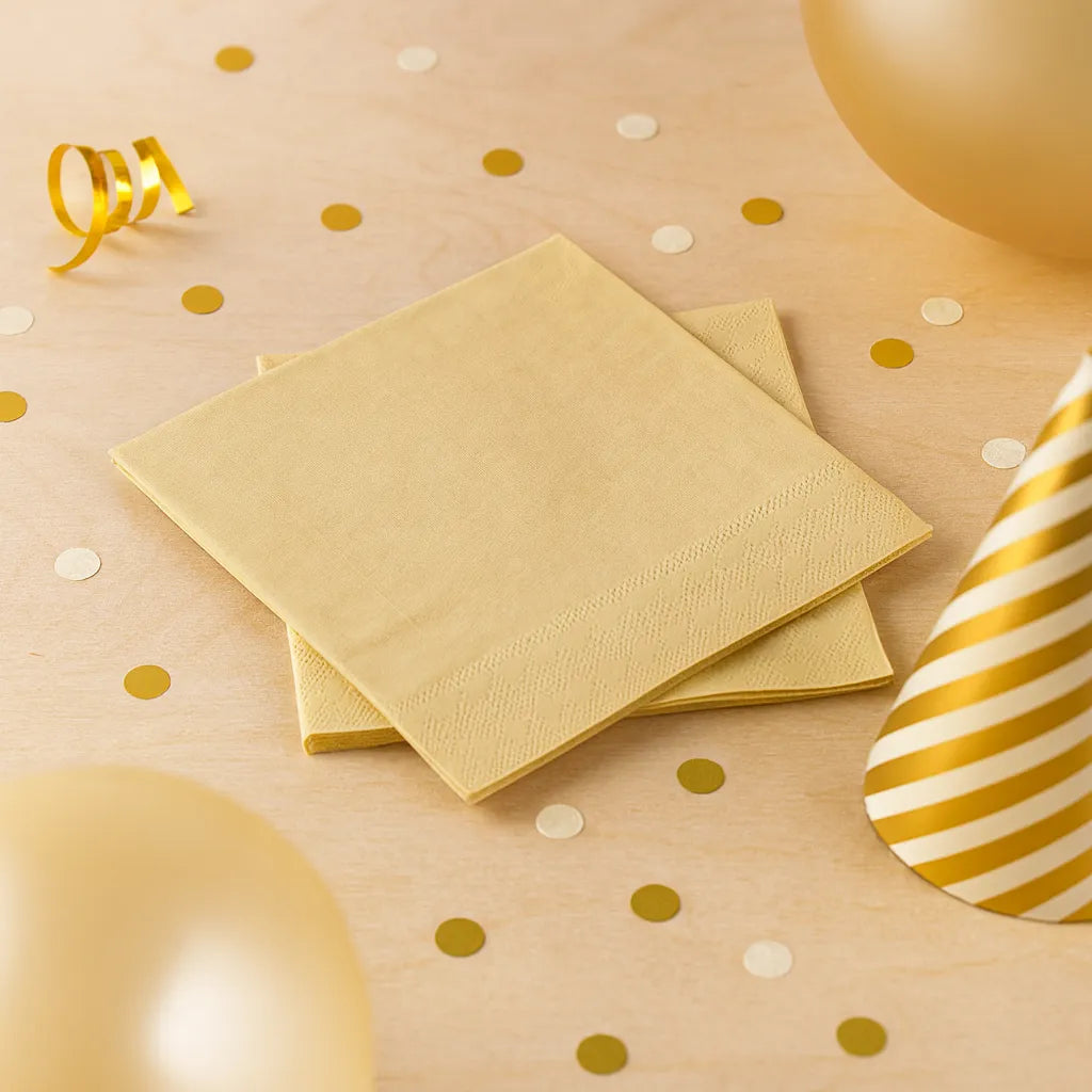 Serviette Anniversaire Beige 1