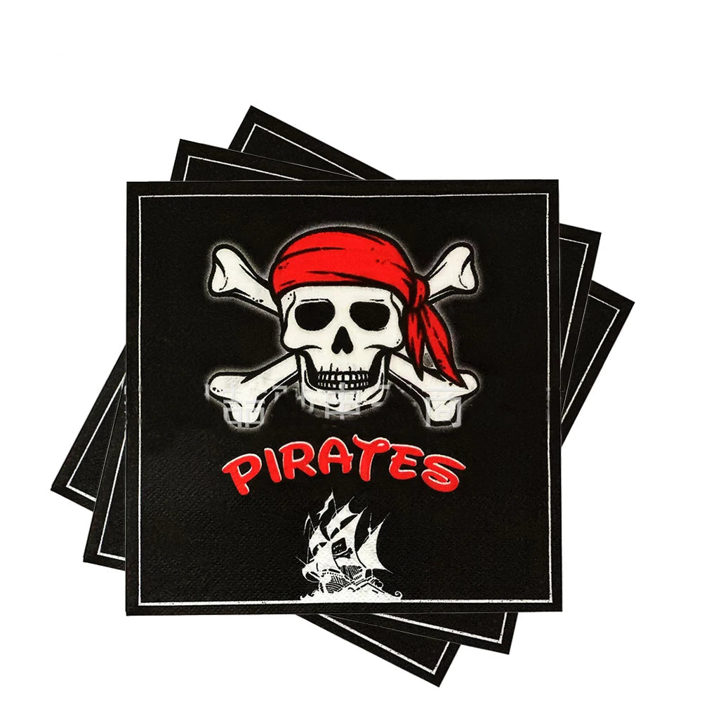 Serviette Anniversaire Pirate