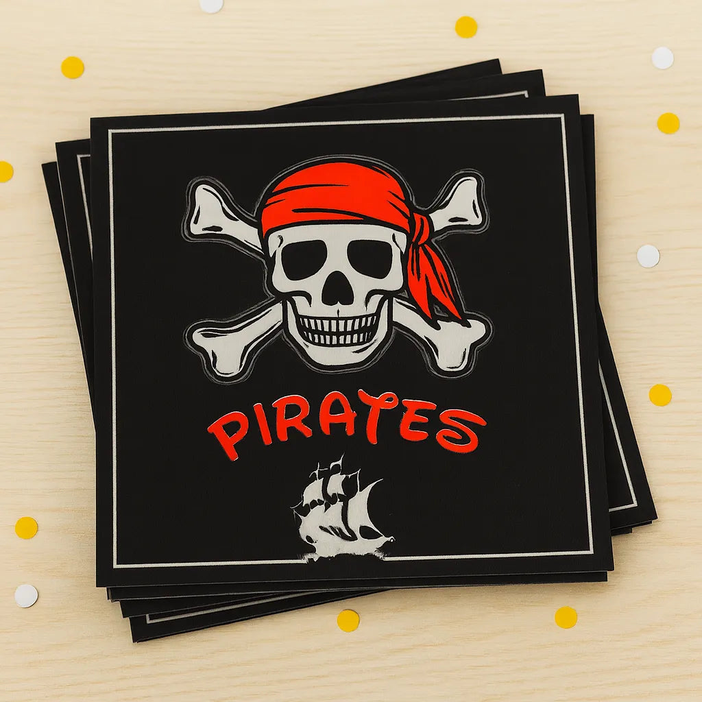 Serviette Anniversaire Pirate 1