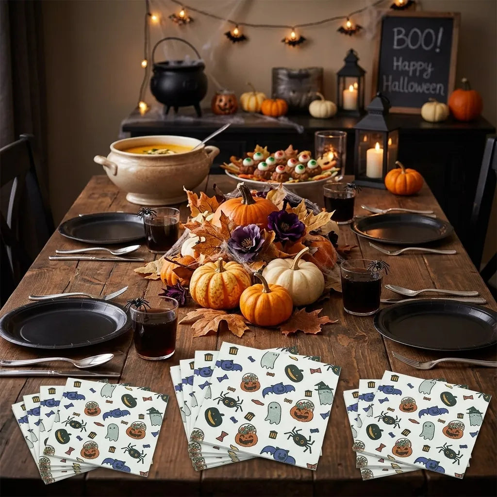 Serviette Halloween Design Unique