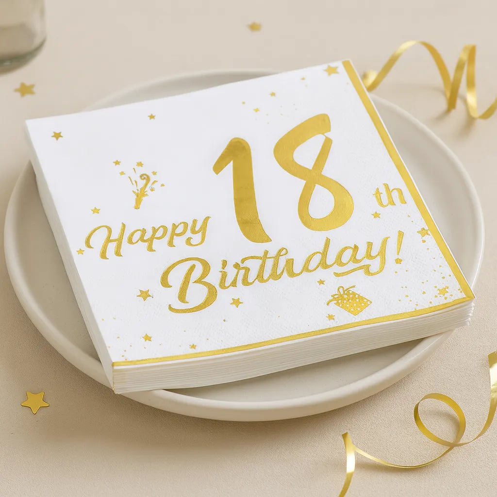 Serviette Happy 18th Birthday 1