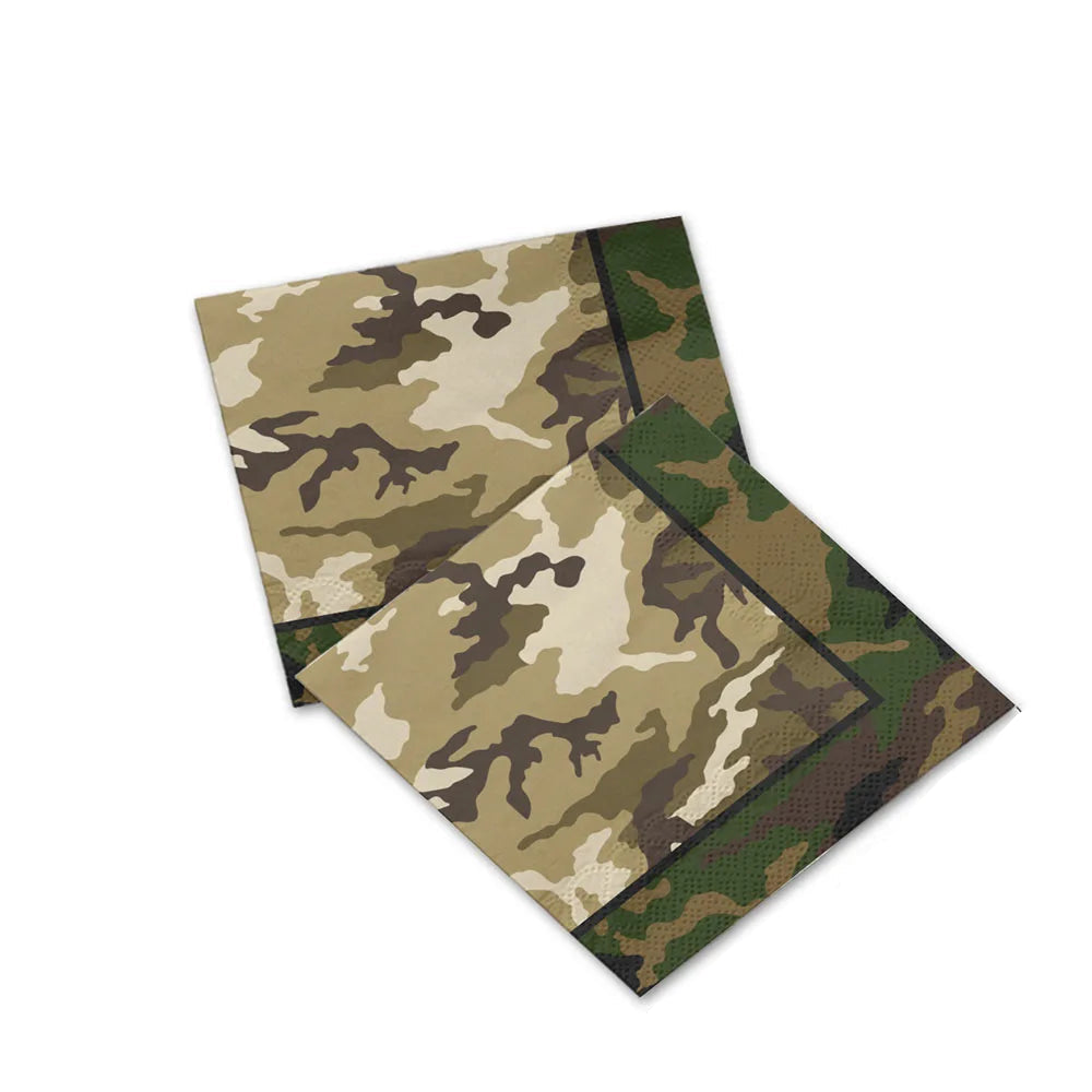 Serviette Jetable Camouflage 