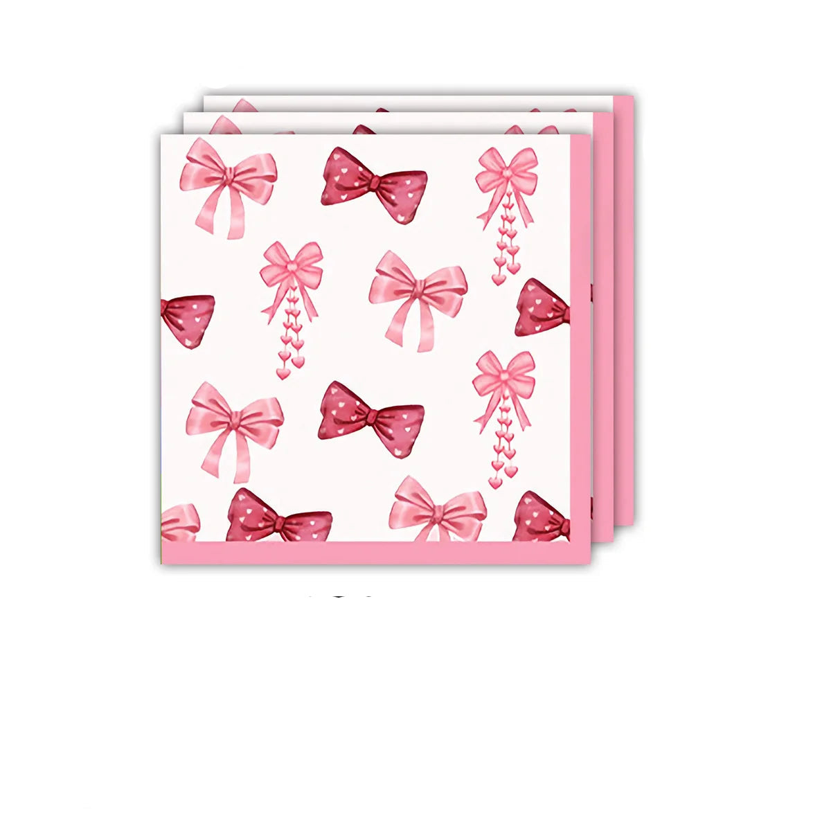 Serviette Jetable à Motif Nœuds Girly