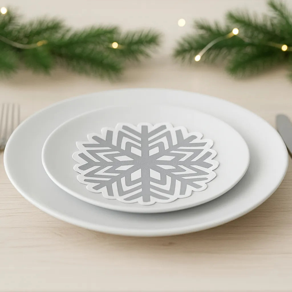 Serviette Noël Flocon de Neige