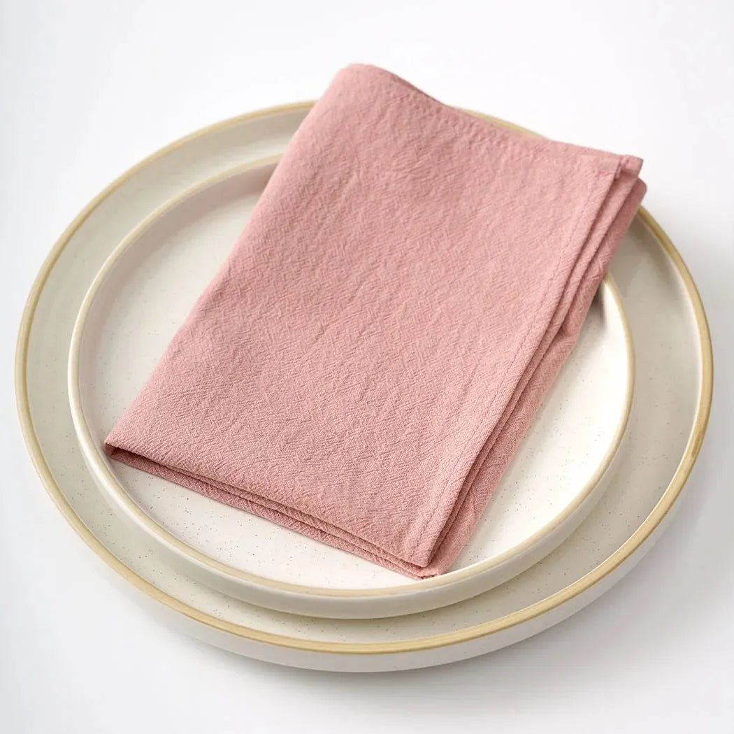Serviette de Table Carré Rose1