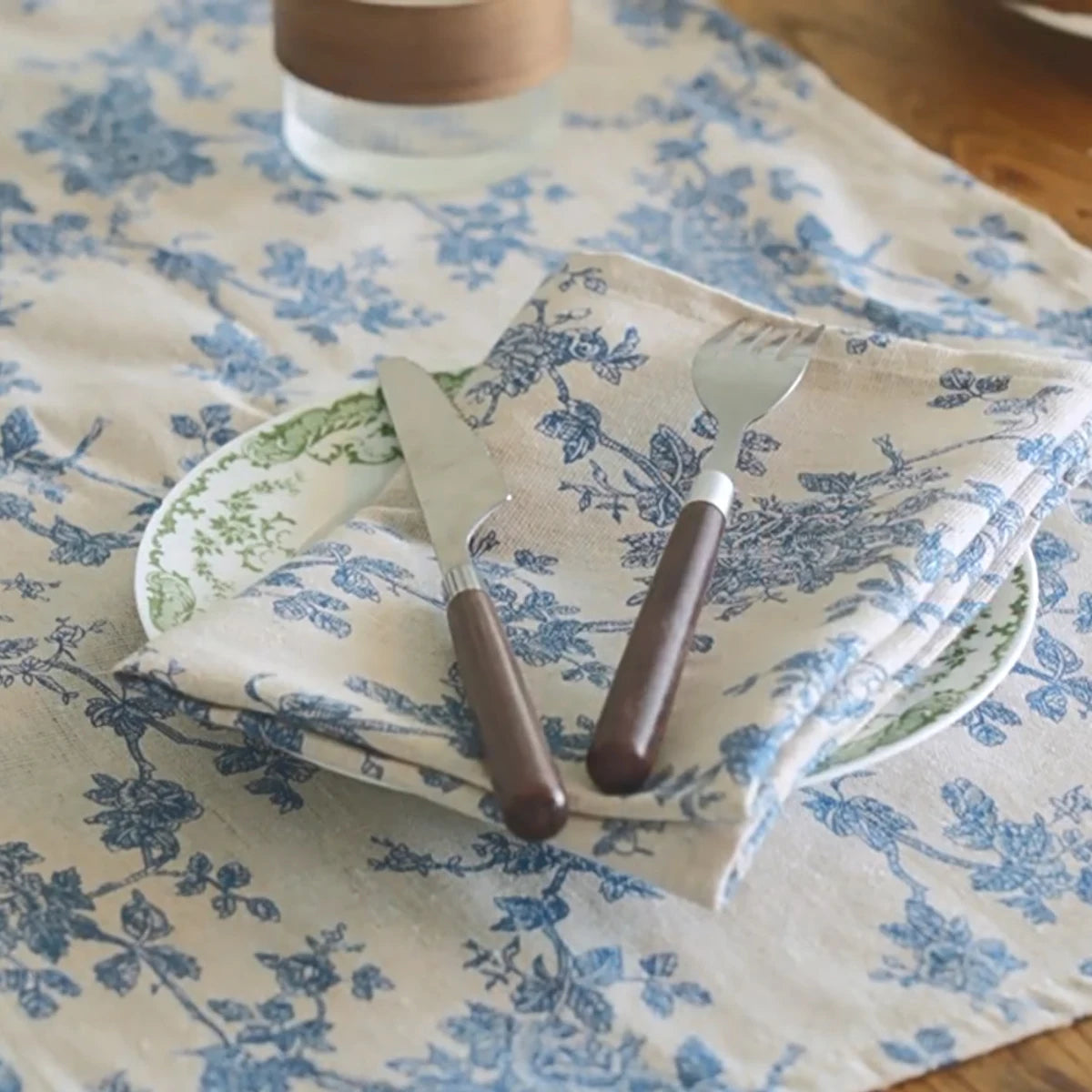 Serviette de Table Fleurie