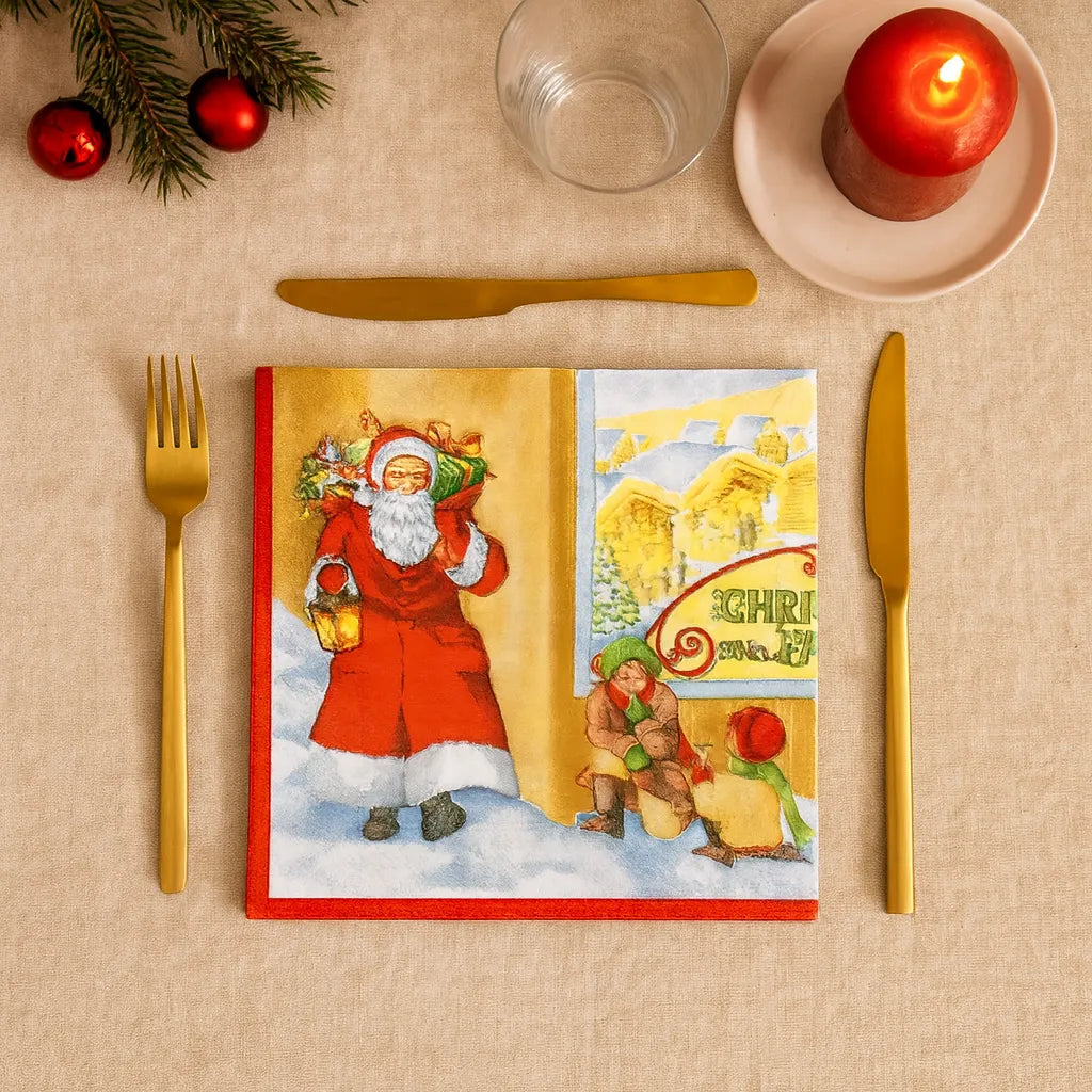 Serviette en Papier Père Noël