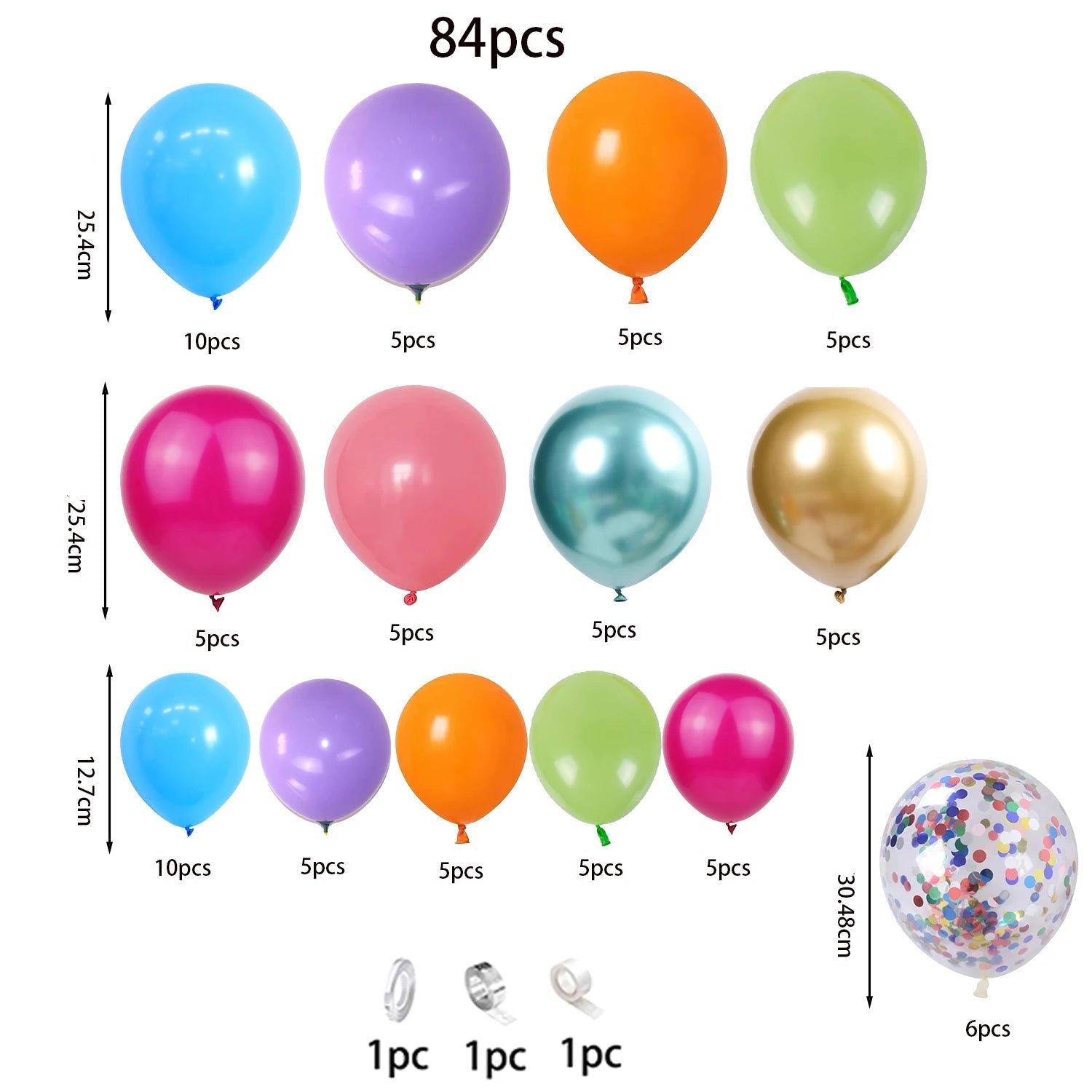 Set Arche de Ballons Multicolores Pratique