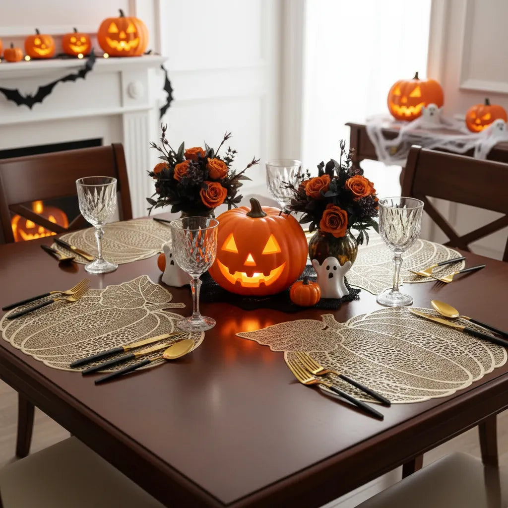 Set De Table Citrouille PVC Gold Chic