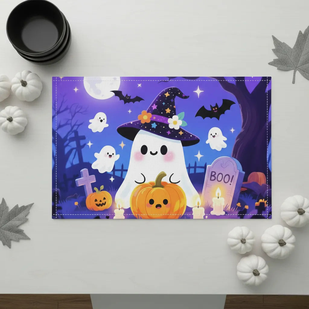 Set De Table Fantôme Sorcier Mignon