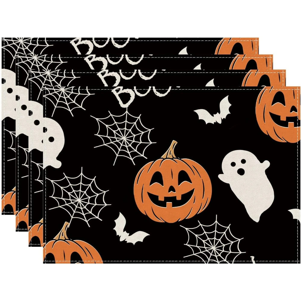 Set De Table Halloween Noir Festif