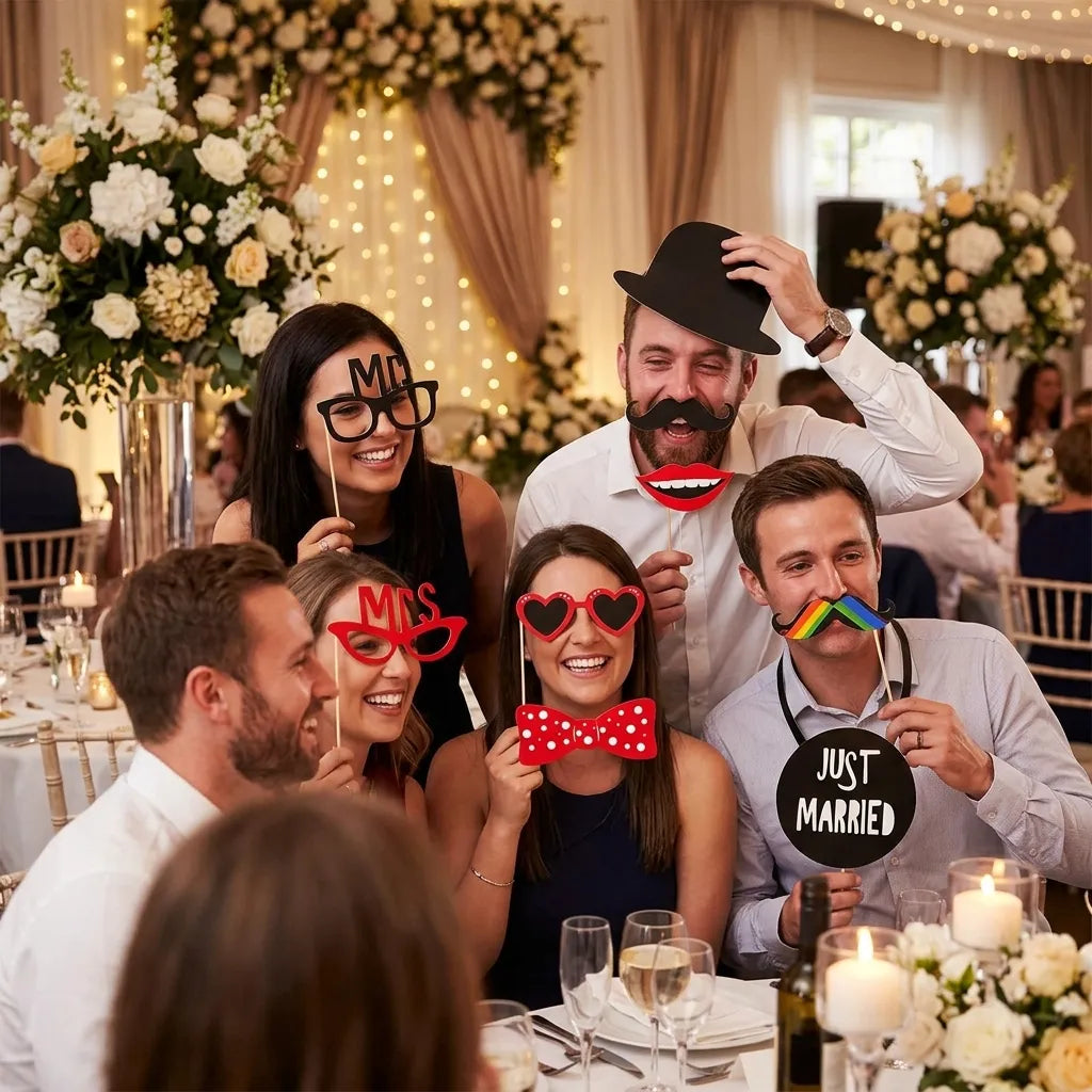 Set d’Accessoires Photo Mariage amusants