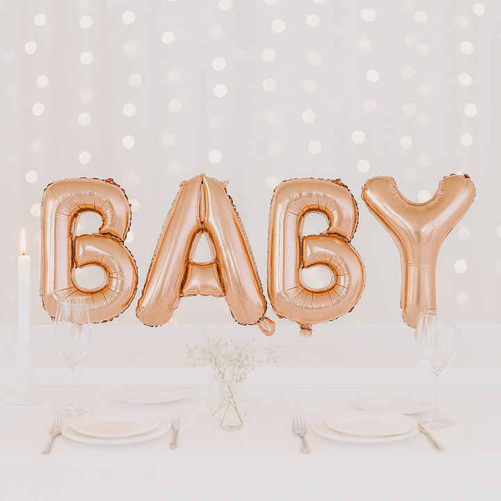 Set de Ballons BABY Rose Gold