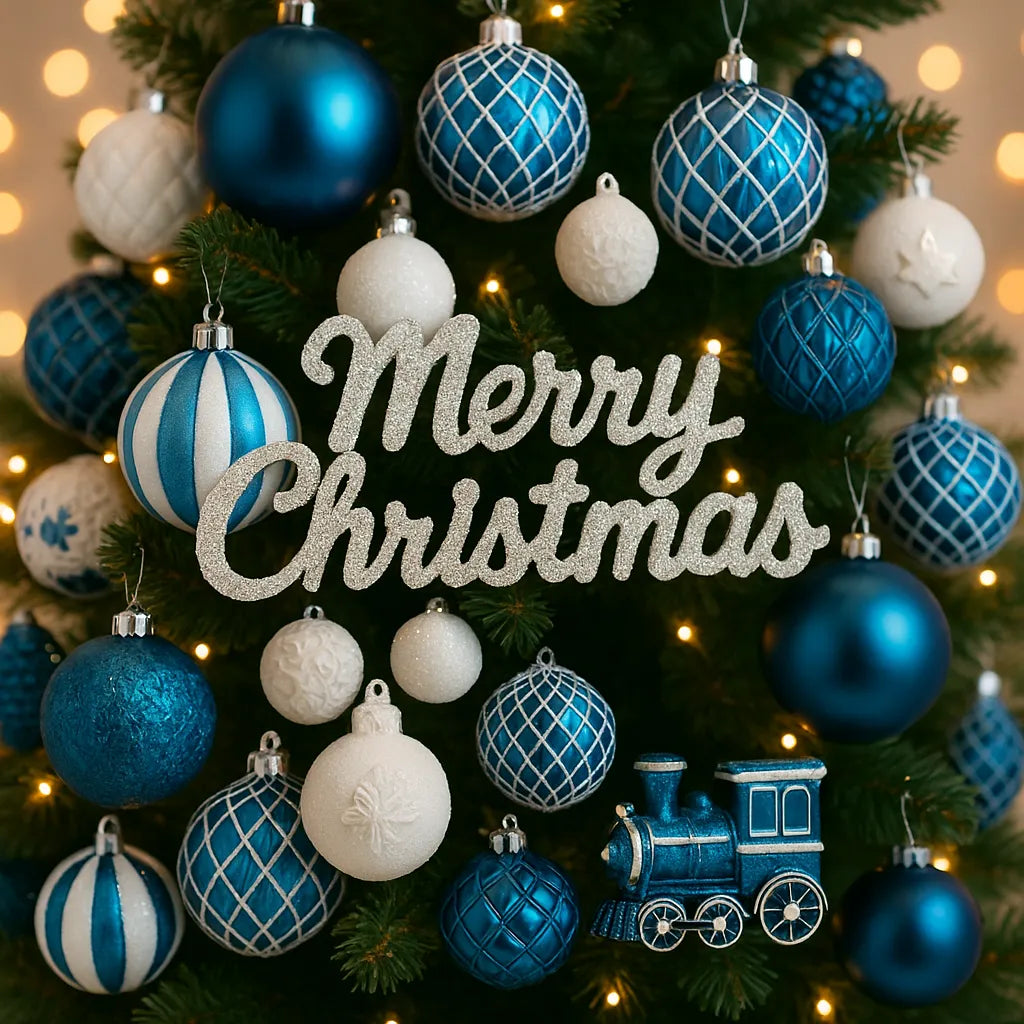 Set de Boules Bleus Élégantes