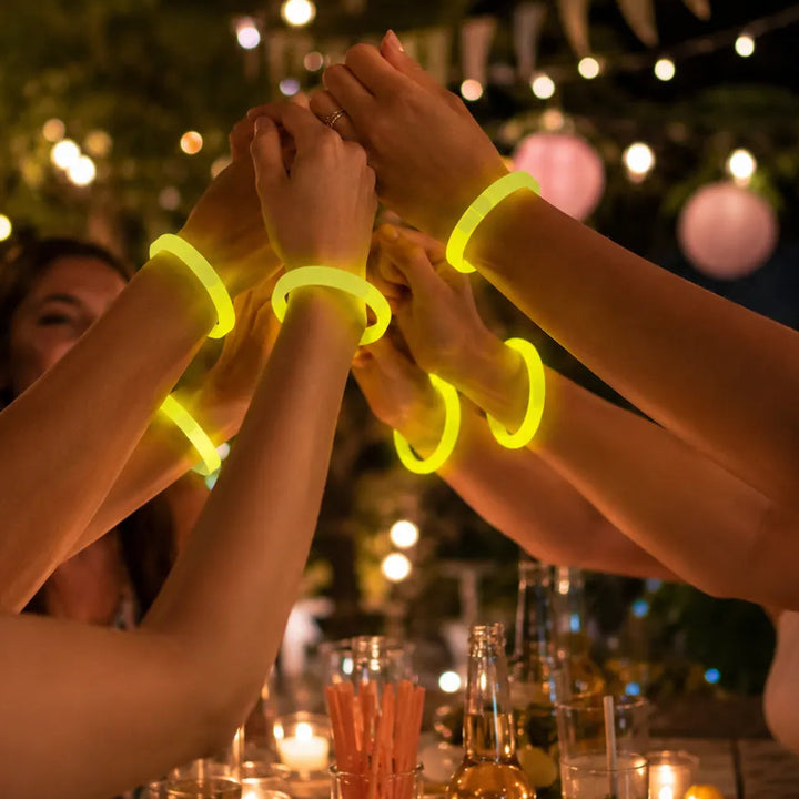 Set de Bracelets Lumineux de Fête Jaunes