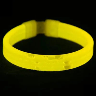 Set de Bracelets Lumineux de Fête Jaunes Minimaliste