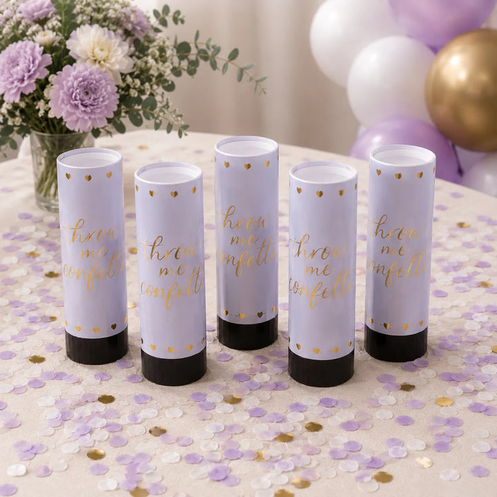 Set de Canons à Confettis Violets