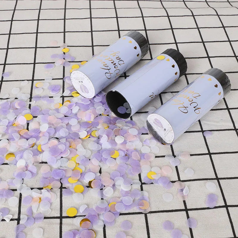 Set de Canons à Confettis Violets Festifs