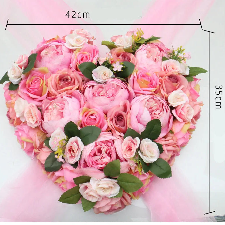 Set de Fleurs Roses Décoratives Voiture Unique