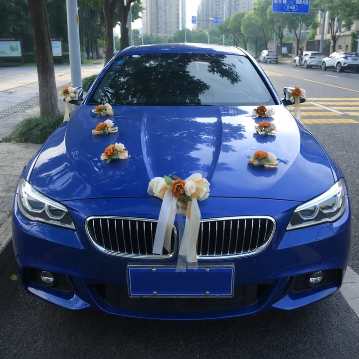 Set de Fleurs Terracotta pou Voiture Mariage