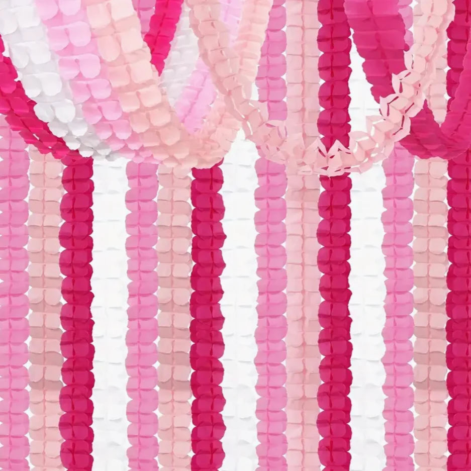Set de Guirlandes en Papier Nuance Rose Design