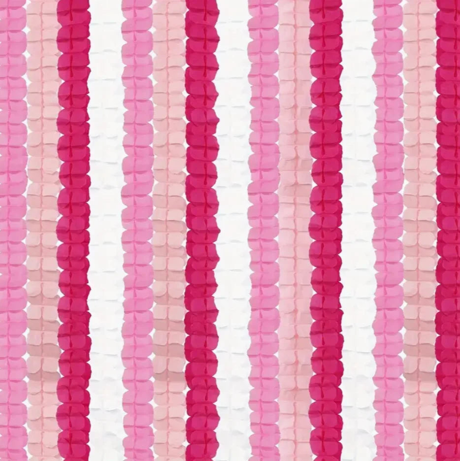 Set de Guirlandes en Papier Nuance Rose Harmonieux