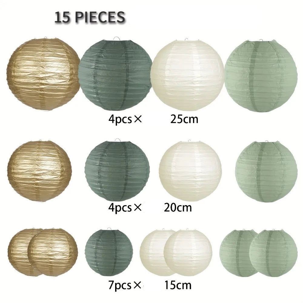 Set de Lampions Mariage Champêtre Raffiné