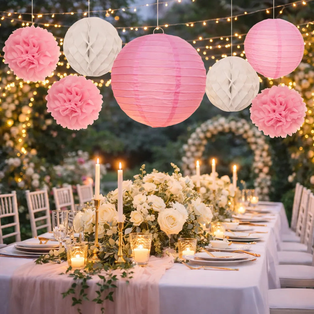 Set de Lampions Mariage Romantique