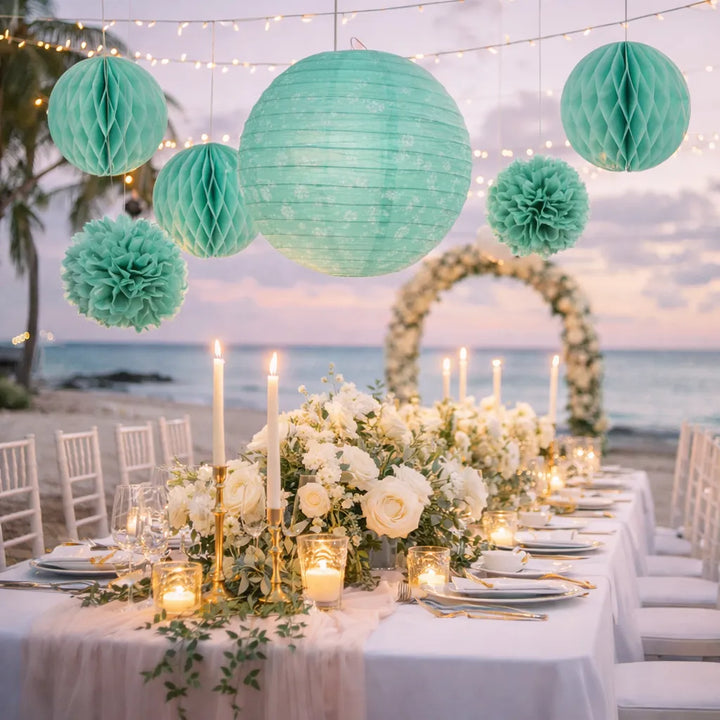 Set de Lampions Papier Elégant