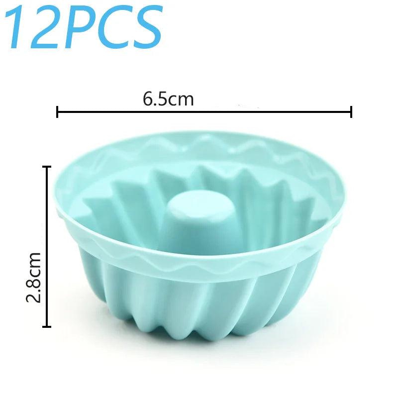 Set de Petits Moules à Gâteau en Silicone Pratique