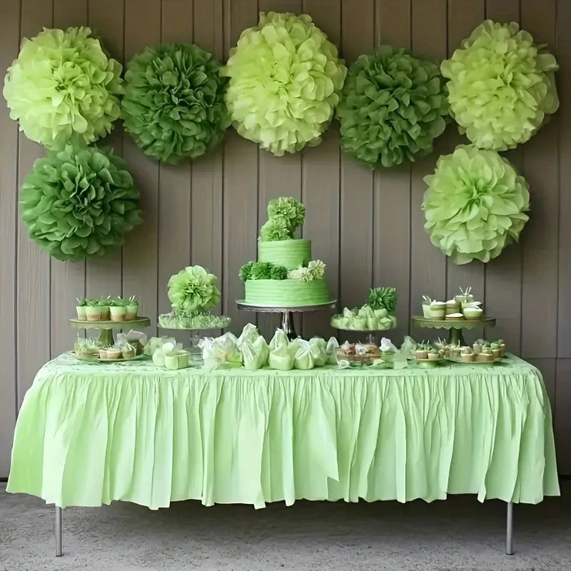 Set de Pompons Décoratif Verts Design