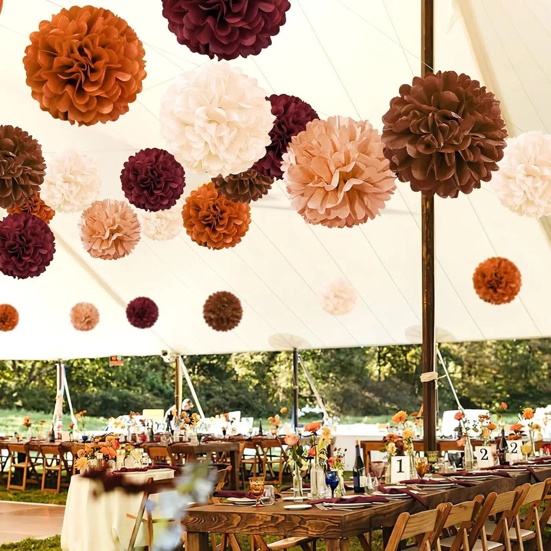 Set de Pompons Nuance Marron Design