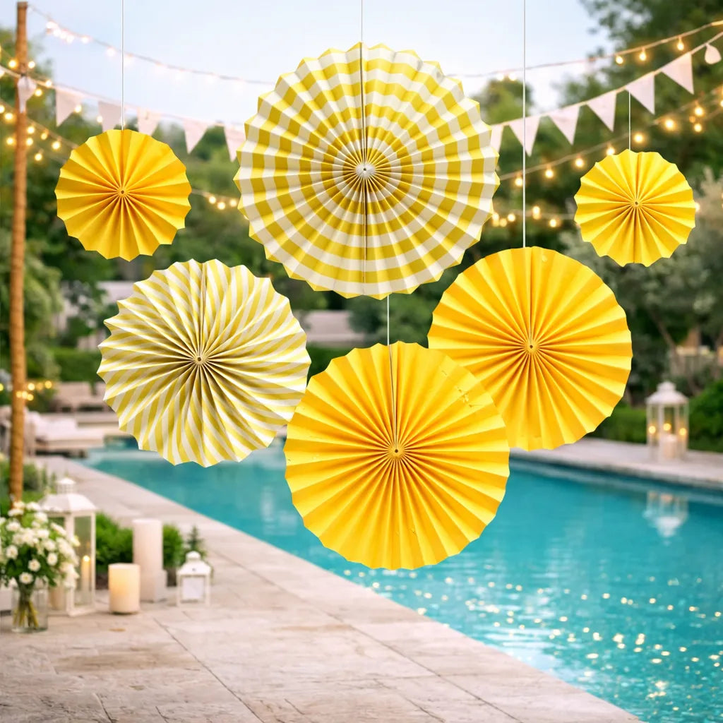 Set de Rosace Décoratives Jaunes Original