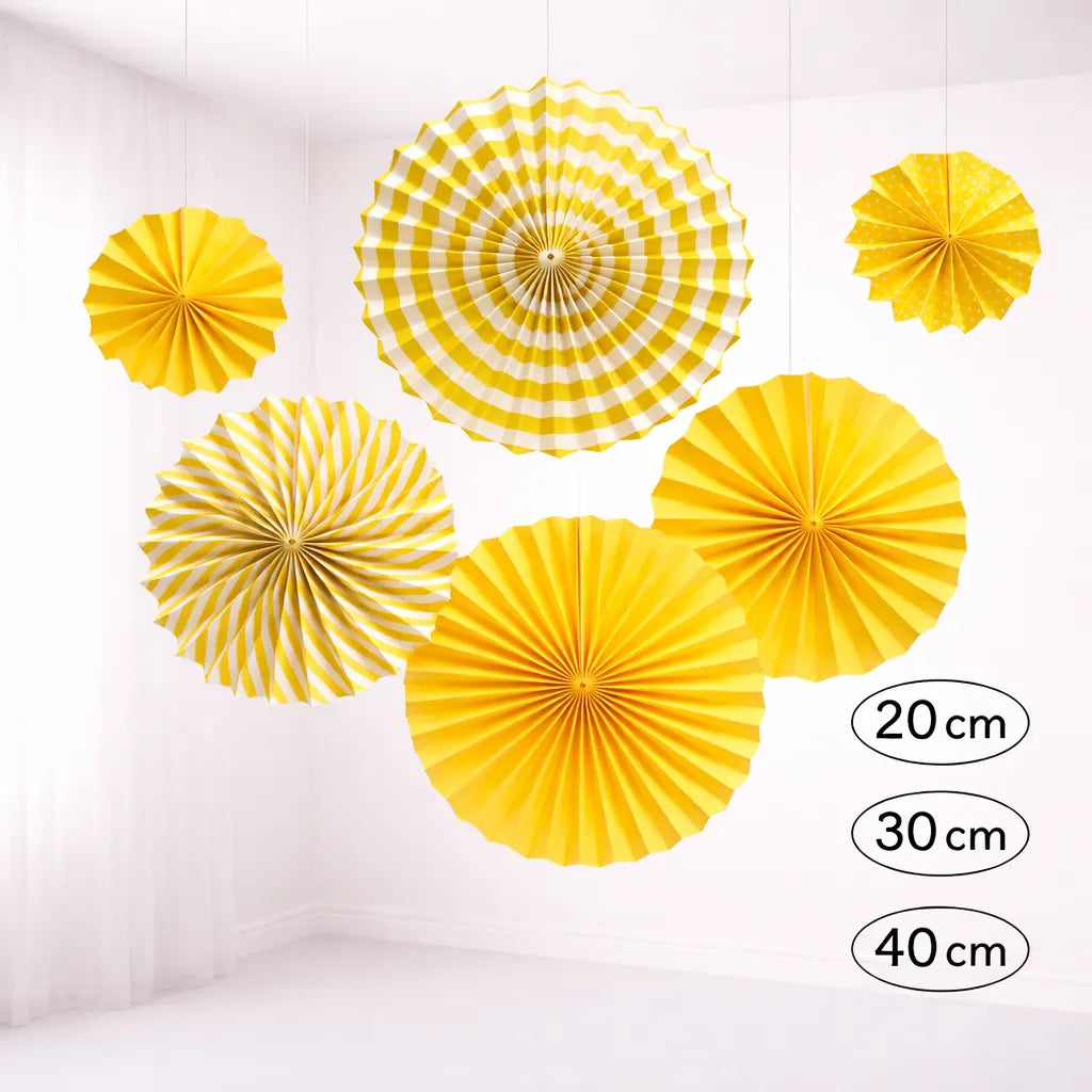 Set de Rosace Décoratives Jaunes lumineuse
