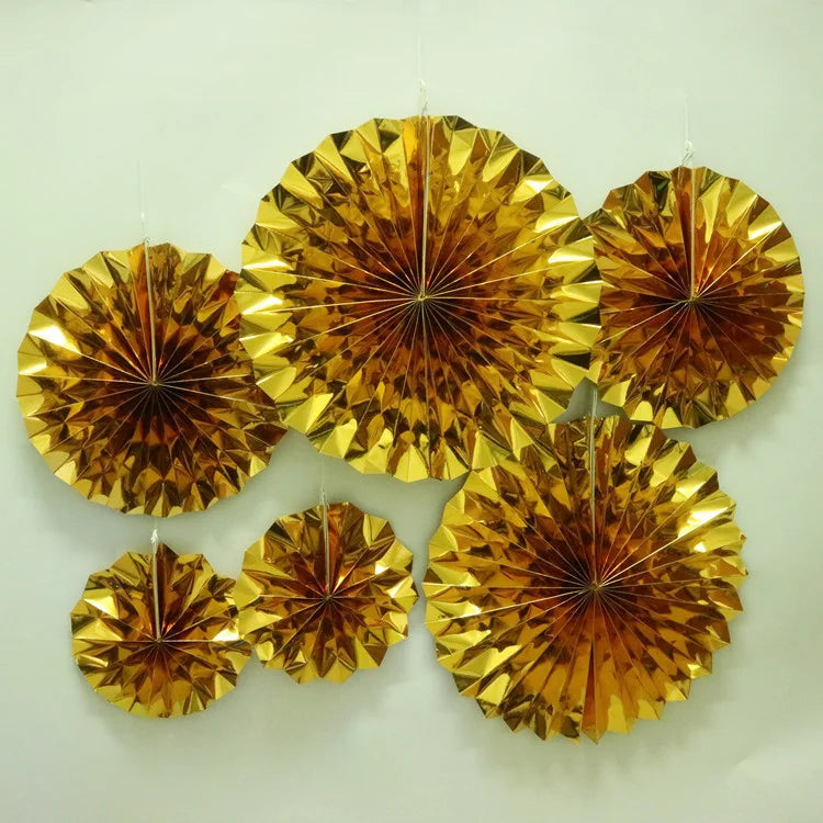 Set de Rosaces Dorées 6 Pièces