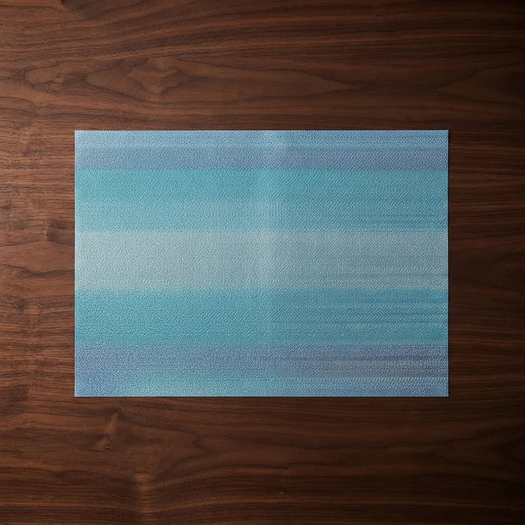 Set de Table Bleu Tissé Minimaliste