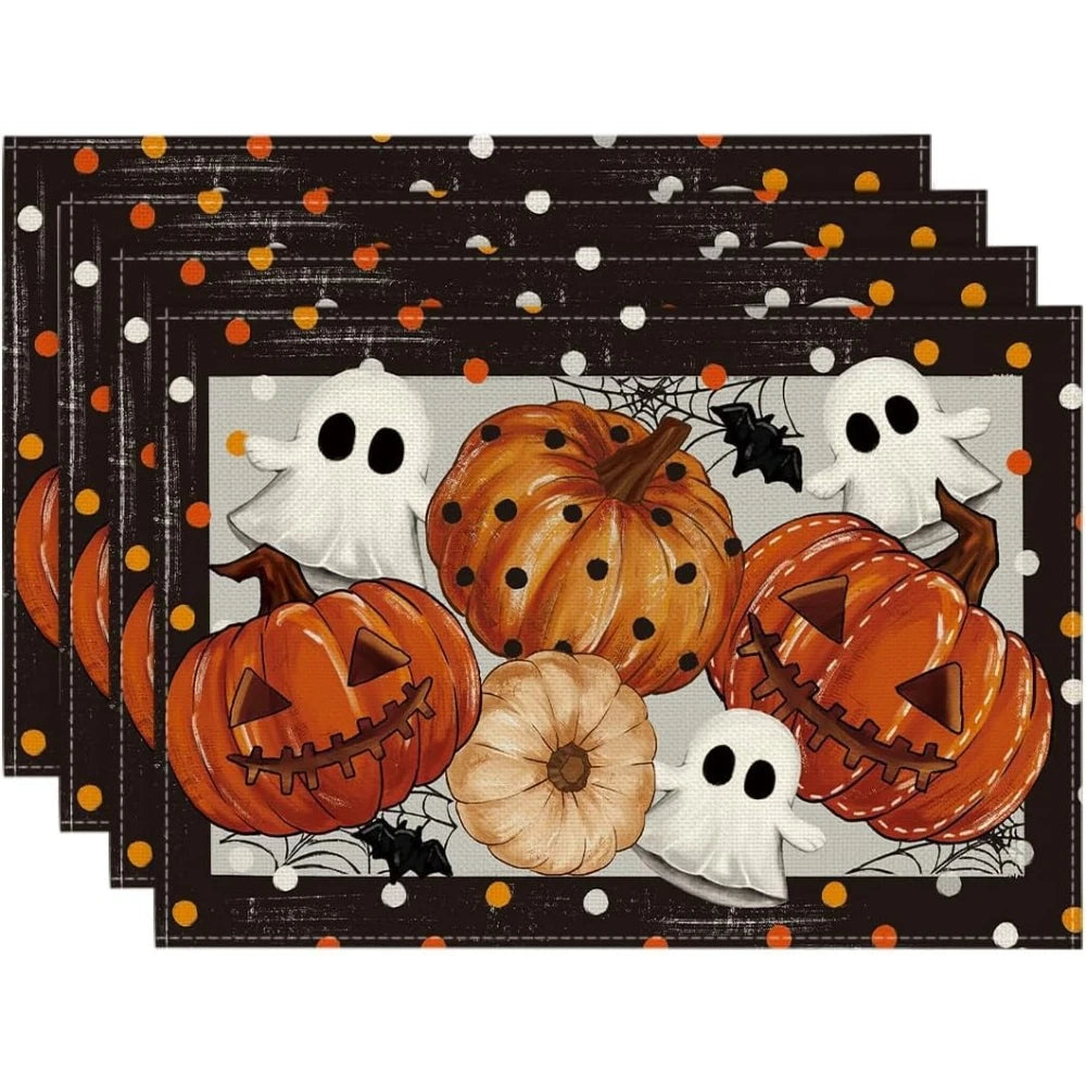 Set de Table Citrouilles et Fantômes Halloween Design