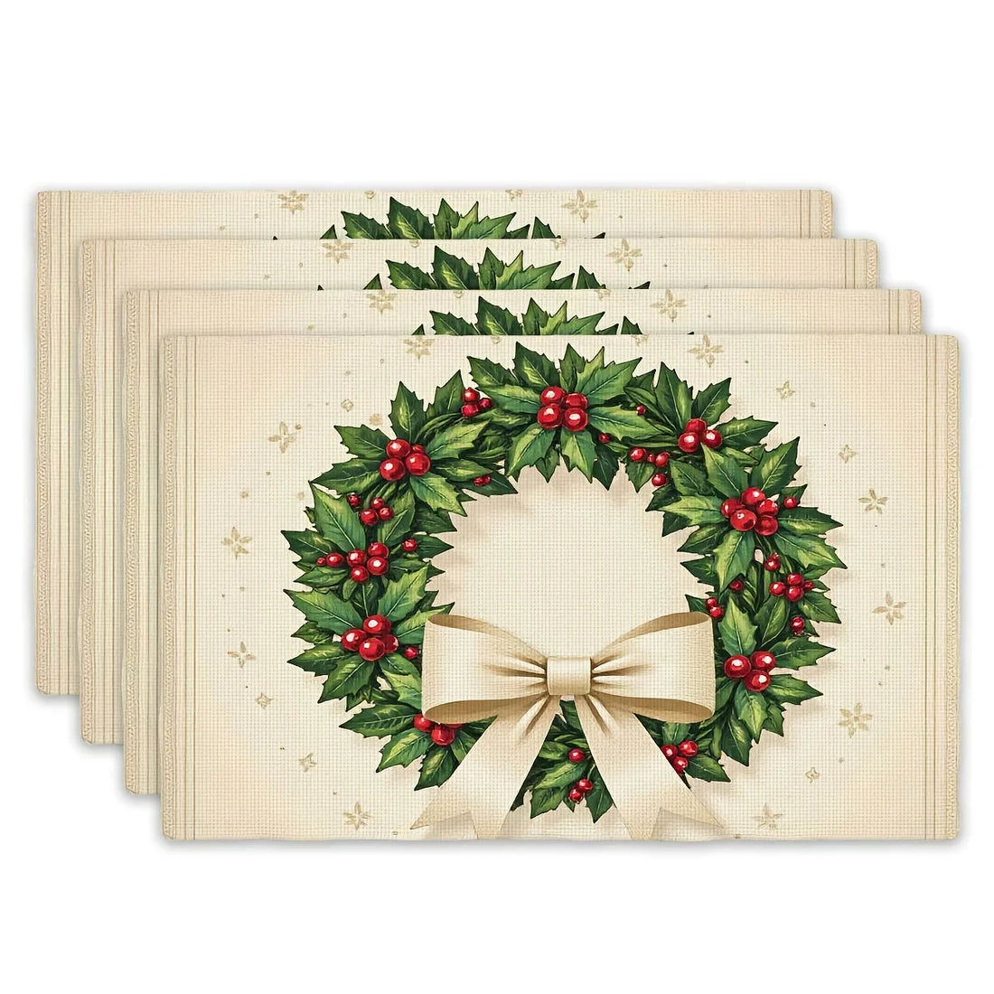 Set de Table Couronne de Noël