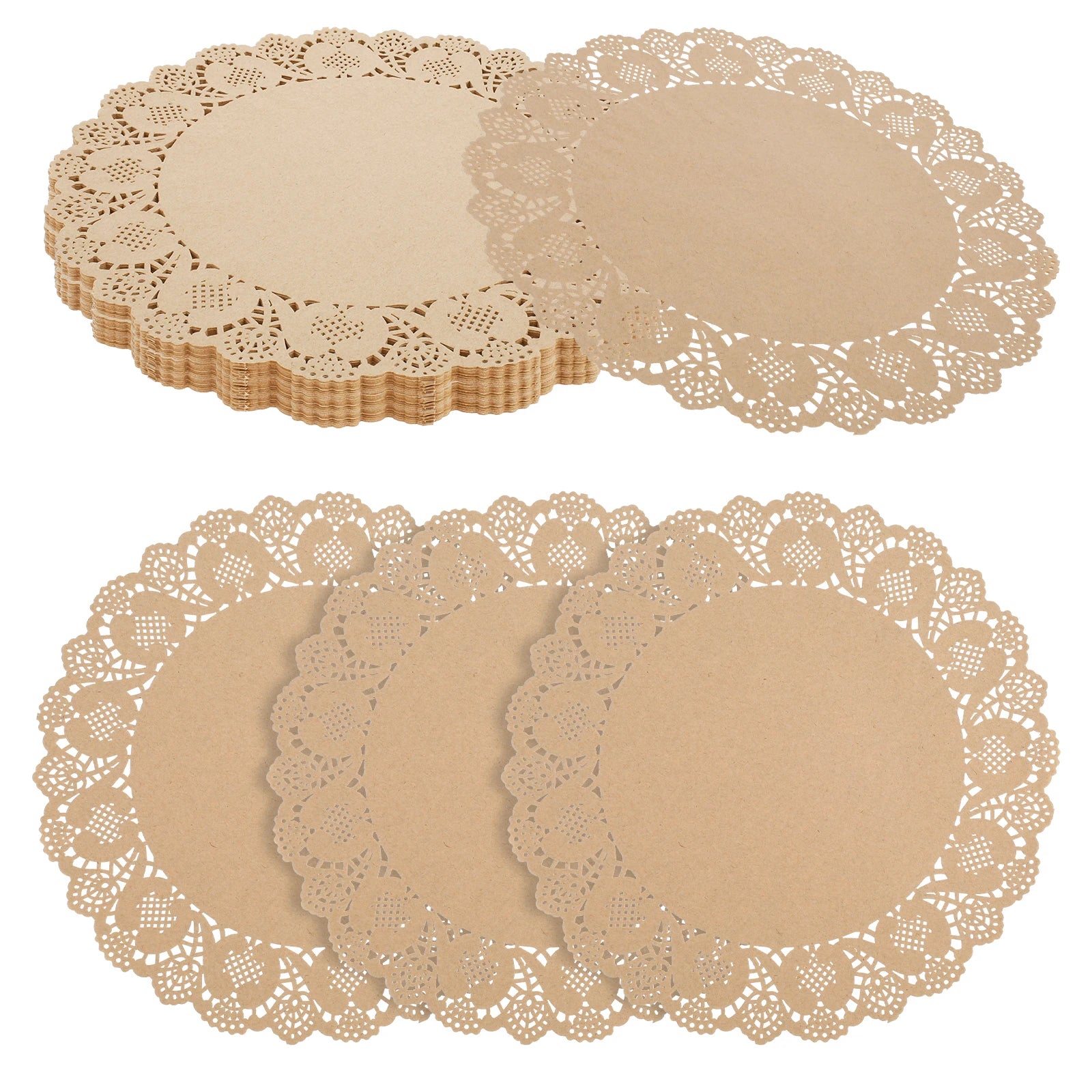 Set de Table Dentelle en Papier Jetable Minimaliste