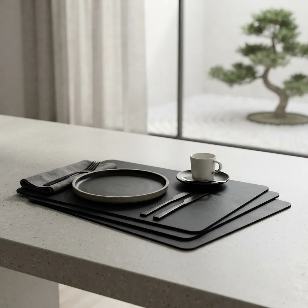 Set de Table En Cuir Artificiel Minimaliste
