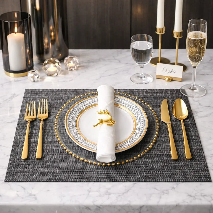 Set de Table Gris Minimaliste 