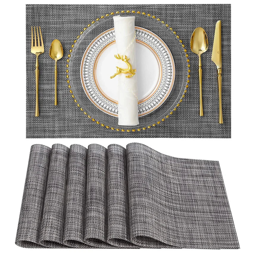 Set de Table Gris Minimaliste Romantique