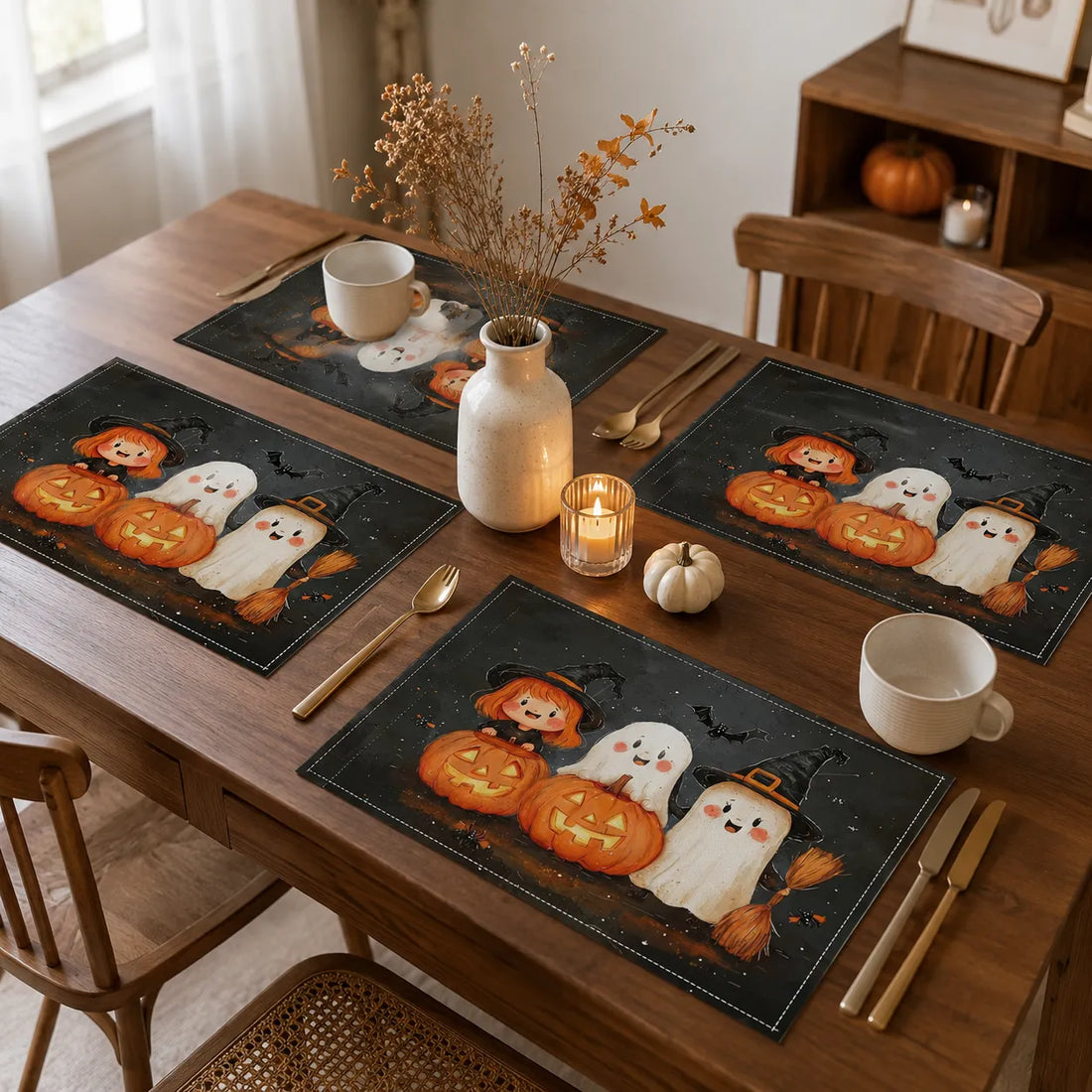Set de Table Halloween Mignon Pratique